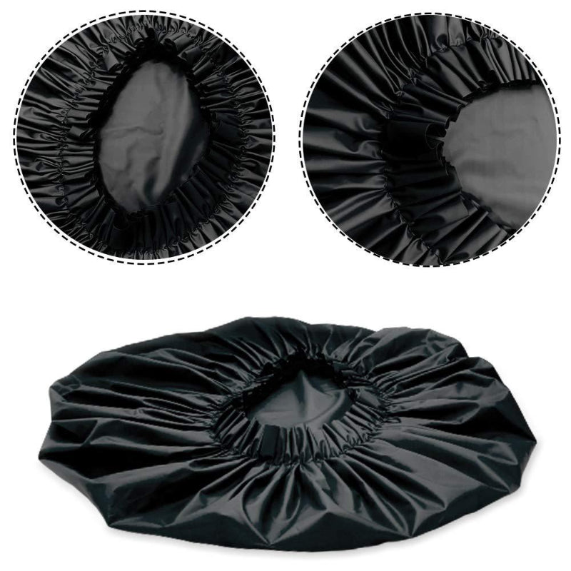 Close-up of extra large waterproof shower cap elastic band and oversized design for comfortable fit