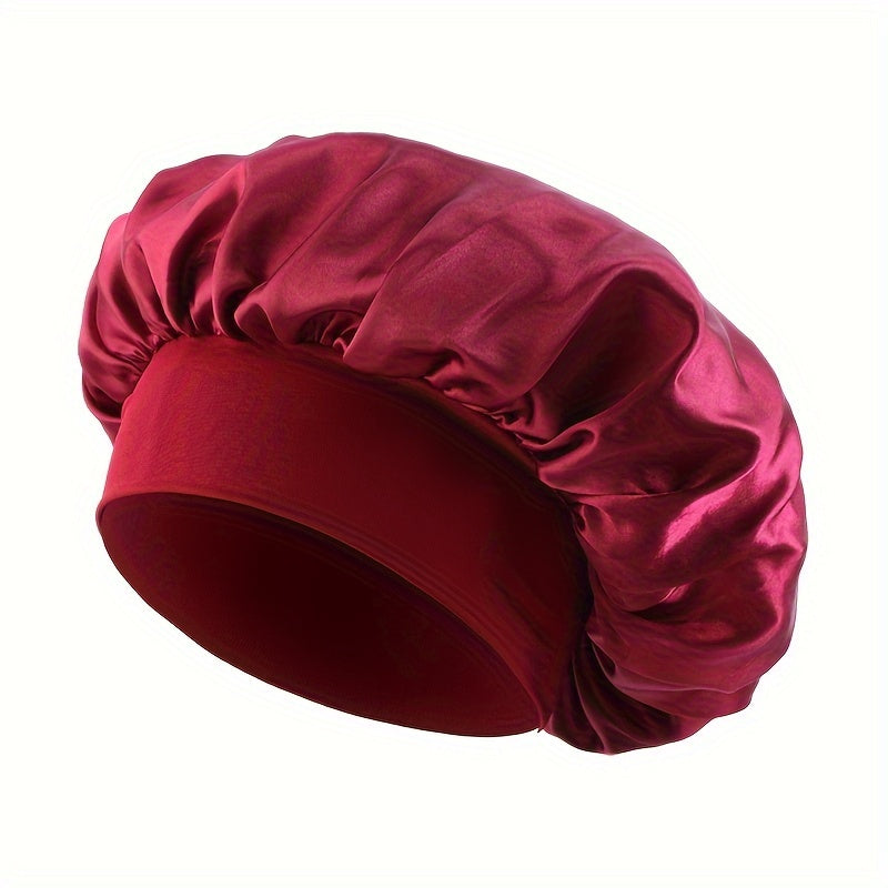 Colorful satin bonnet collection displaying different color combinations available
