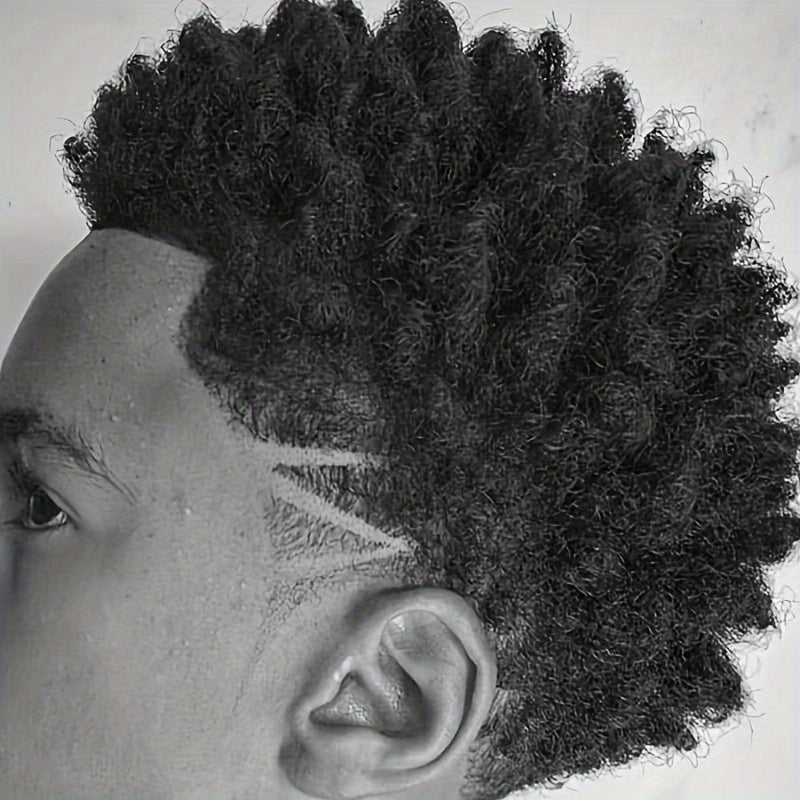 Magic curl sponge glove demonstrating twist-out technique on natural curly hair