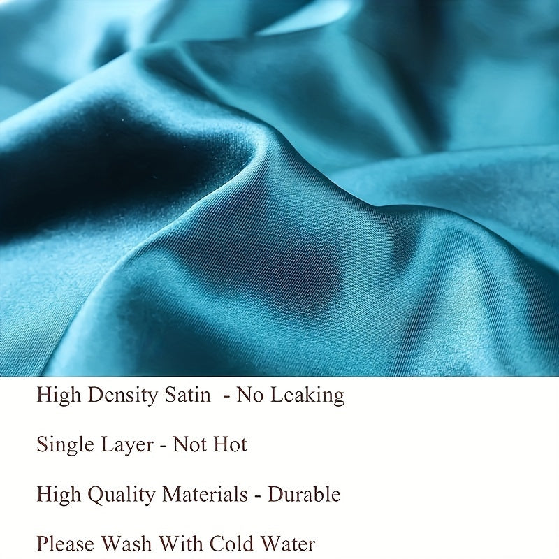 Collection of 5 satin sleep caps in black, green, navy, burgundy and purple color combination