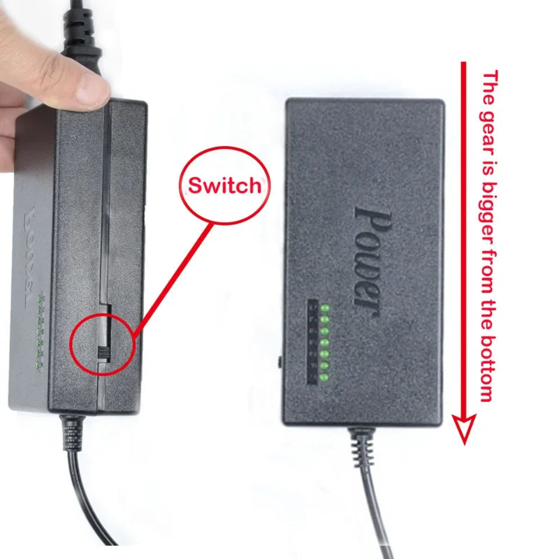Power switch and adapter for electric dreadlock machine