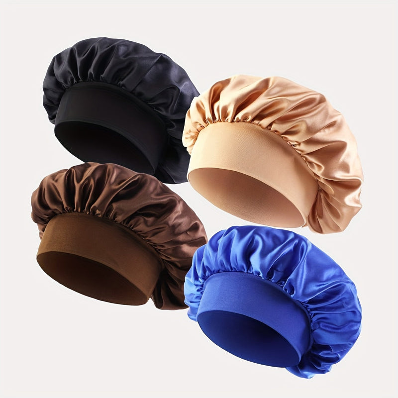 Additional color combinations of 4-piece satin bonnet set