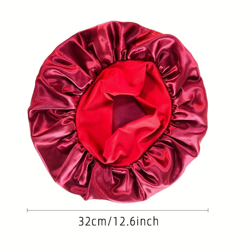Solid color satin bonnets perfect for daily hair care and protection