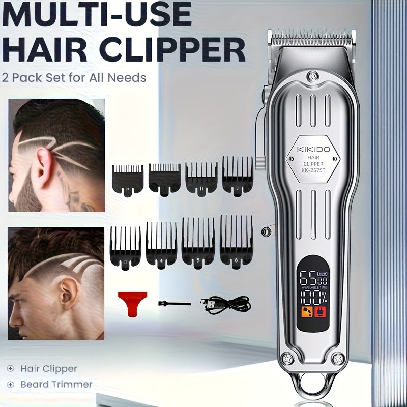 Kikido hair clipper set with attachments and packaging