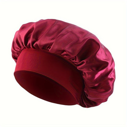 Colorful satin bonnet collection displaying different color combinations available