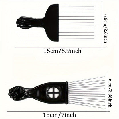 Black hair picks with measurements 