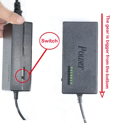 Power switch and adapter for electric dreadlock machine