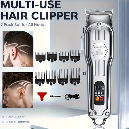Kikido hair clipper set with attachments and packaging 